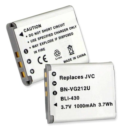 EMPIRE JVC BN-VG212 3.7V 1000 mAh Batteries - 3.7 watt BLI-430